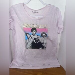 The Golden Girls Graphic T-shirt Short Sleeve "Stay Golden" Ladies Size Large